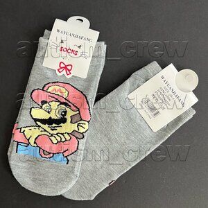4/$12 💥🆕 Mario Bros. Adult Themed Character No Show Socks | 4391